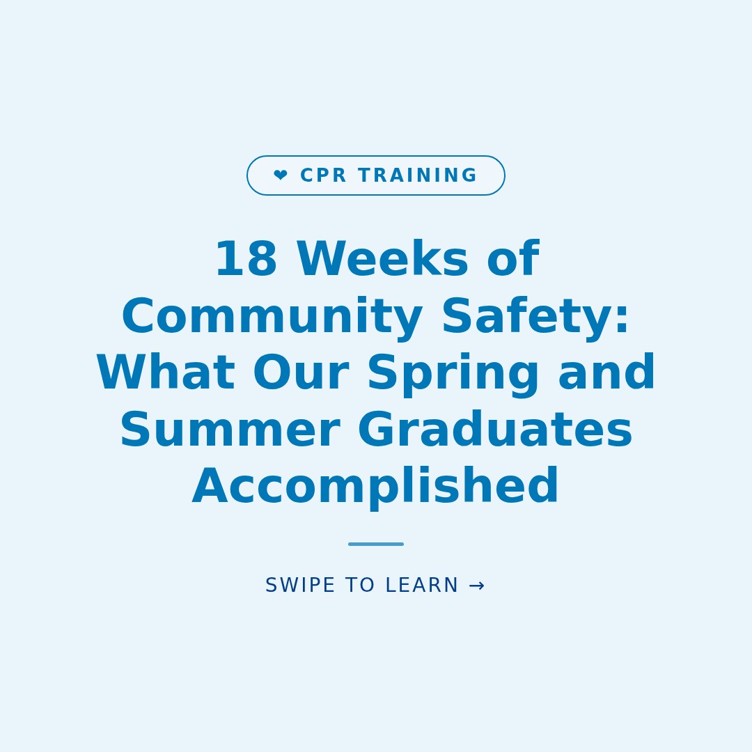 18 Weeks of Community Safety: What Our Spring and Summer Graduates Accomplished